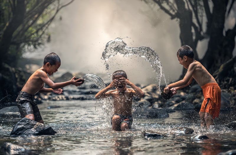Kids water slide
